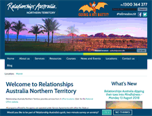Tablet Screenshot of nt.relationships.org.au